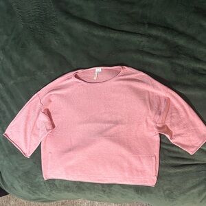 Pink Crew Neck Sweater